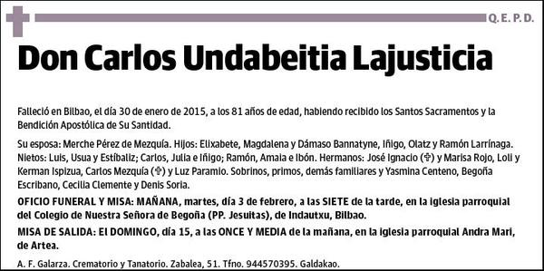 UNDABEITIA LAJUSTICIA,CARLOS