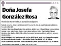 GONZALEZ ROSA,JOSEFA