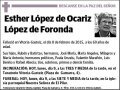 LOPEZ DE OCARIZ LOPEZ DE FORONDA,ESTHER