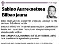 AURREKOETXEA BILBAO,SABINO