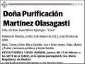 MARTINEZ OLASAGASTI,PURIFICACION