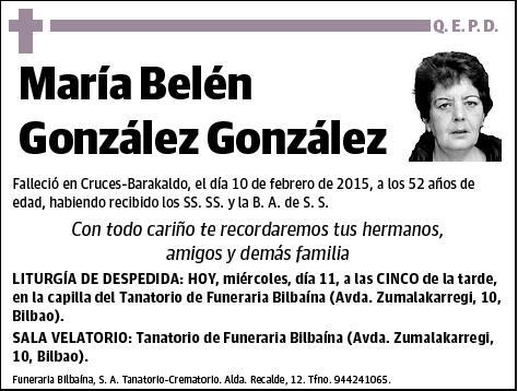 GONZALEZ GONZALEZ,MARIA BELEN