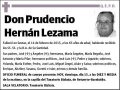 HERNAN LEZAMA,PRUDENCIO