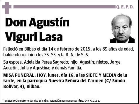 VIGURI LASA,AGUSTIN