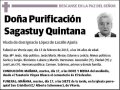 SAGASTUY QUINTANA,PURIFICACION