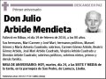 ARBIDE MENDIETA,JULIO