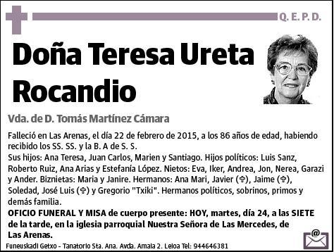 URETA ROCANDIO,TERESA