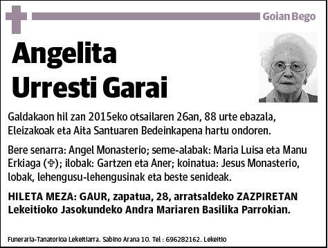 URRESTI GARAI,ANGELITA