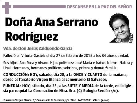 SERRANO RODRIGUEZ,ANA