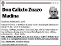 ZUAZO MADINA,CALIXTO