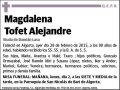 TOFET ALEJANDRE,MAGDALENA