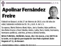 FERNANDEZ FREIRE,APOLINAR