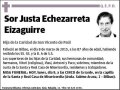 ECHEZARRETA EIZAGUIRRE,SOR JUSTA