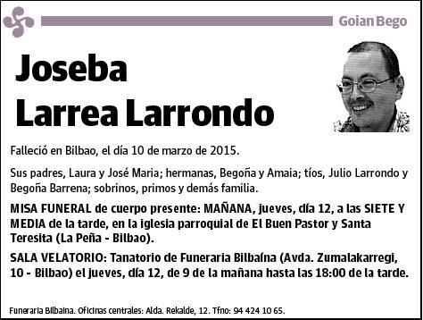 LARREA LARRONDO,JOSEBA