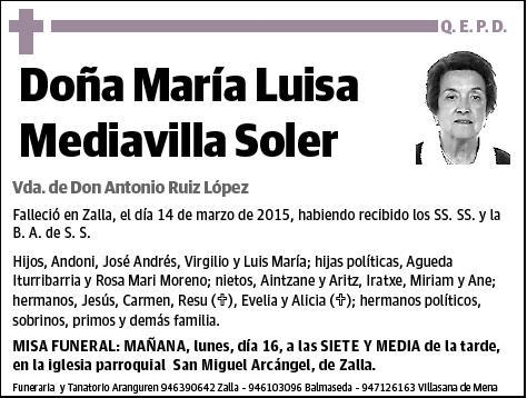 MEDIAVILLA SOLER,MARIA LUISA