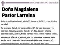 PASTOR LARREINA,MAGDALENA