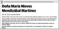 MENDIZABAL MARTINEZ,MARIA NIEVES