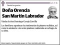 SAN MARTIN LABRADO,ORENCIA