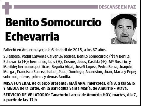 SOMOCURCIO ECHEVARRIA,BENITO
