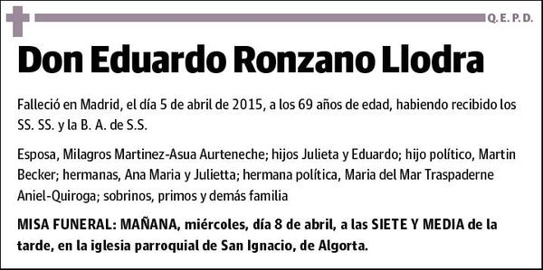 RONZANO LLODRA,EDUARDO