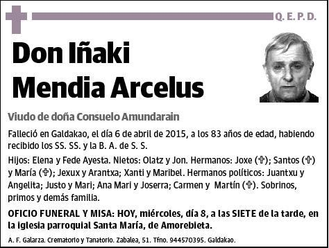 MENDIA ARCELUS,IÑAKI