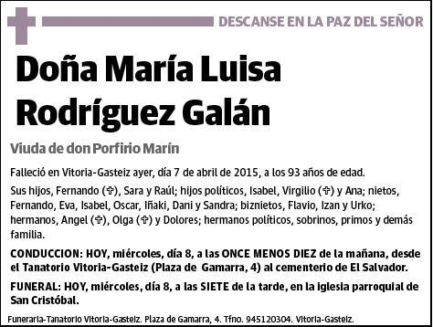 RODRIGUEZ GALAN,MARIA LUISA
