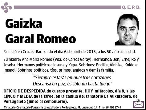 GARAI ROMEO,GAIZKA