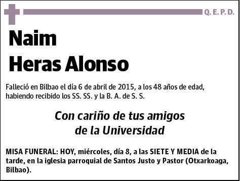 HERAS ALONSO,NAIM