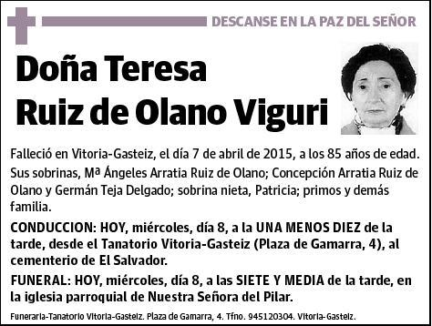 RUIZ DE OLANO VIGURI,TERESA
