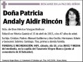 ALDIR RINCON,PATRICIA ANDALY