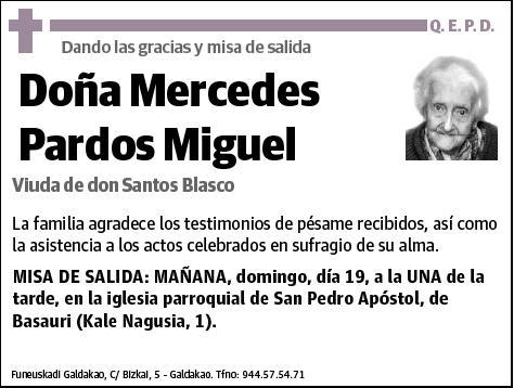 PARDOS MIGUEL,MERCEDES