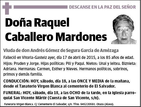 CABALLERO MARDONES,RAQUEL