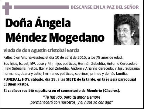 MENDEZ MOGEDANO,ANGELA