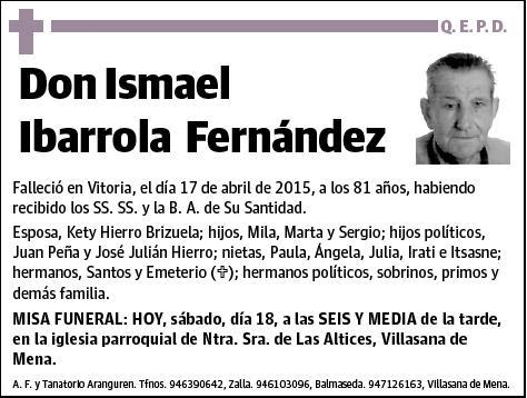 IBARROLA FERNANDEZ,ISMAEL
