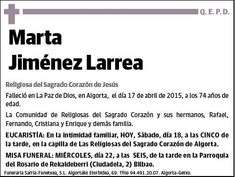 JIMENEZ LARREA,MARTA
