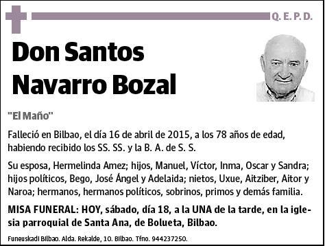 NAVARRO BOZAL,SANTOS