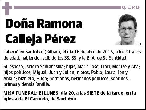 CALLEJA PEREZ,RAMONA