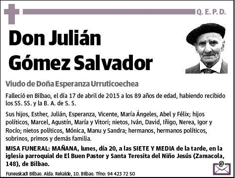 GOMEZ SALVADOR,JULIAN