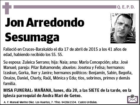 ARREDONDO SESUMAGA,JON