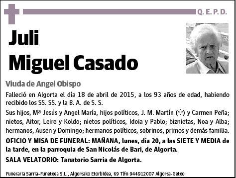 MIGUEL CASADO,JULI