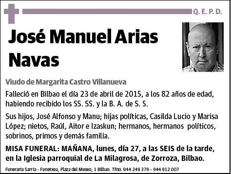ARIAS NAVAS,JOSE MANUEL
