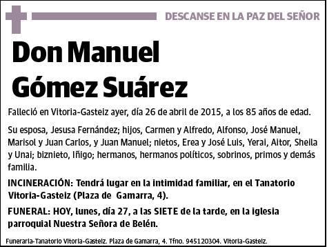 GOMEZ SUAREZ,MANUEL
