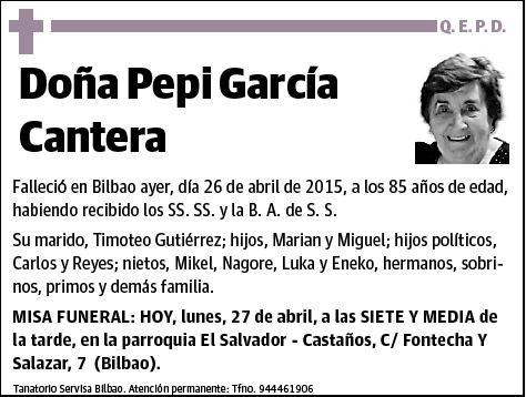 GARCIA CANTERA,PEPI