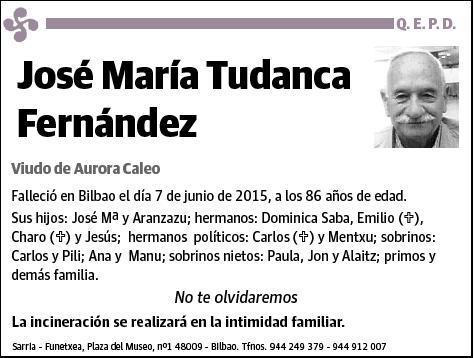TUDANCA FERNANDEZ,JOSE MARIA