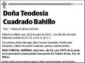 CUADRADO BAHILLO,TEODOSIA