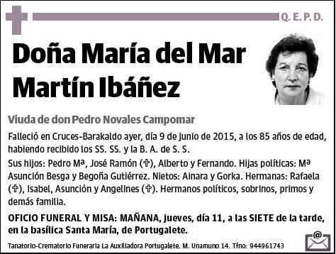 MARTIN IBAÑEZ,MARIA DEL MAR