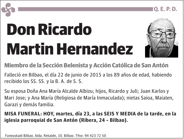 RICARDO MARTIN HERNANDEZ