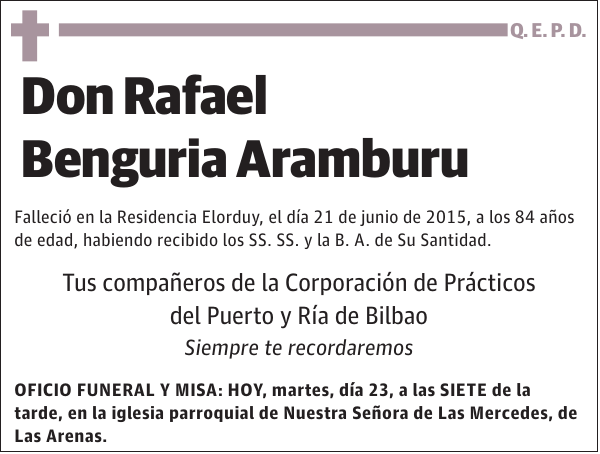 RAFAEL BENGURIA ARAMBURU