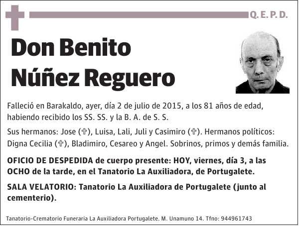 Benito Núñez Reguero