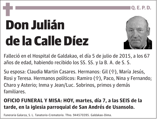 Julián de la Calle Díez